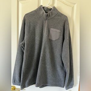 adidas Men's Gray Zip-Up Sweater